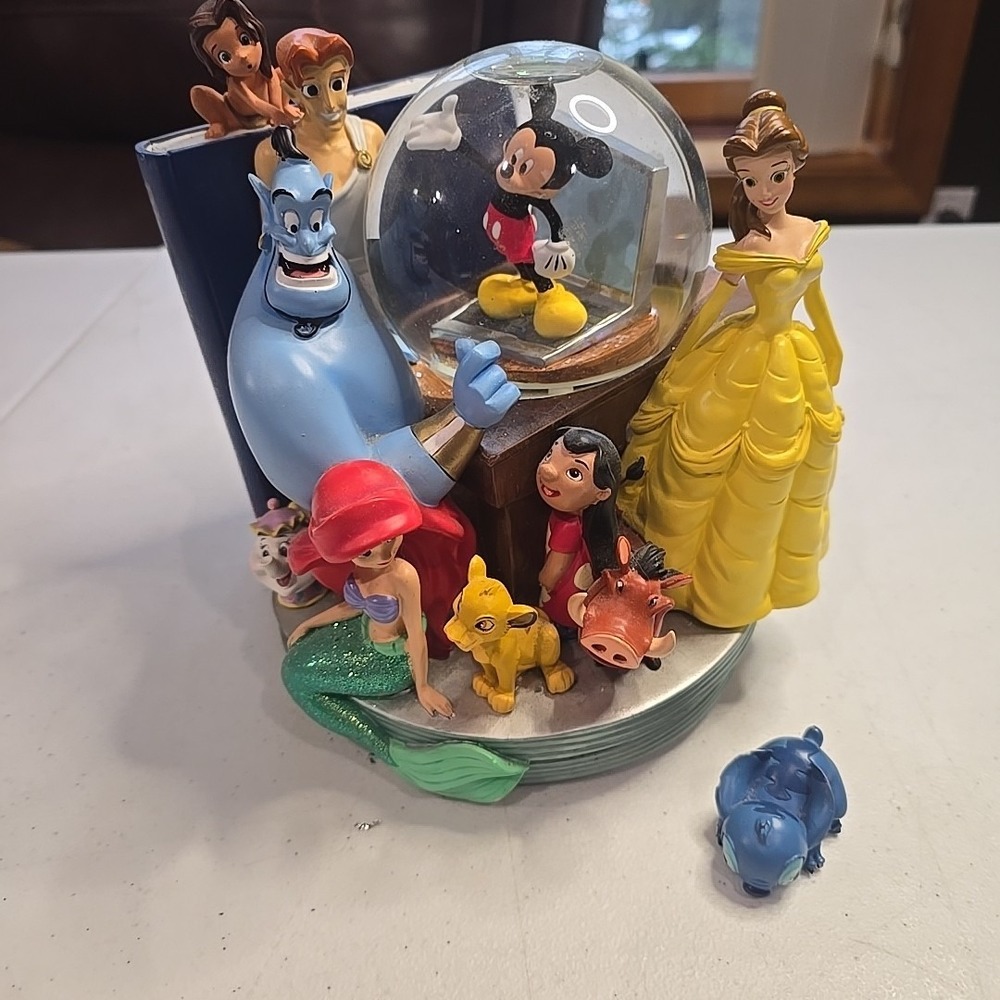 Very Rare Disney Vol 2 Through The Years‎ Musical Snow Globe & Bookend 1999